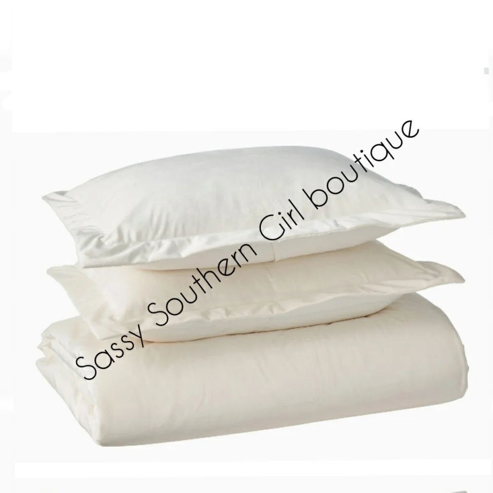 ⭐🆕 Luxurious Velvet Ivory Duvet comforter set